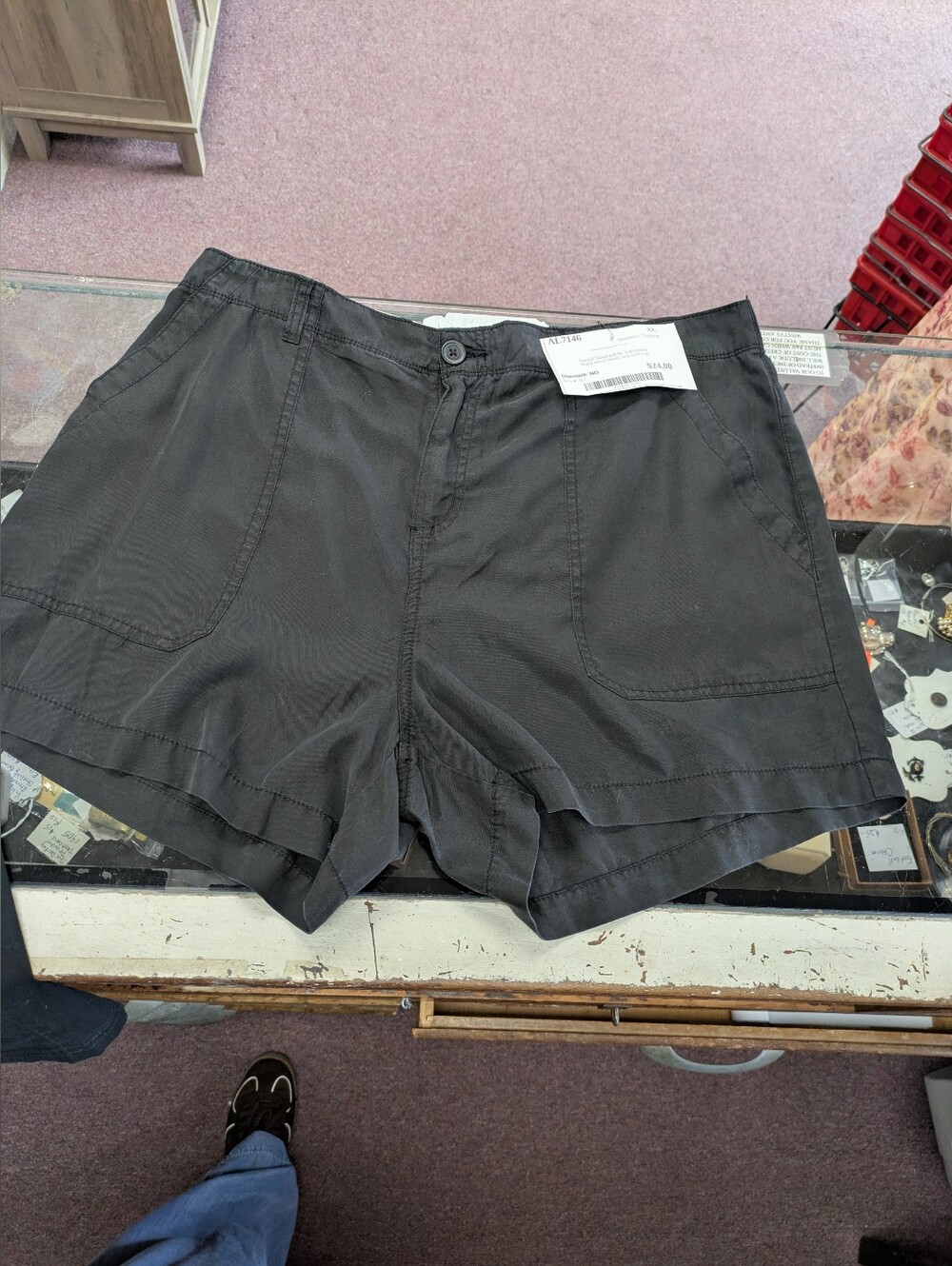 New 1XL Sanctuary Casual Black Utility Shorts